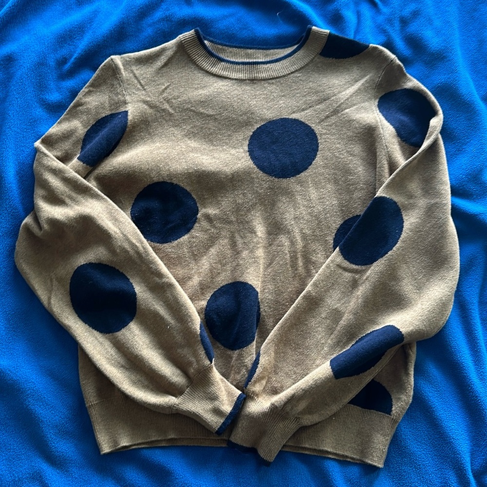 Gently worn Who What Wear Polka Dot Sweater 🐆😍